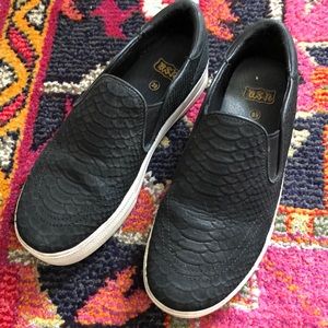 Ash platform black snack sneakers